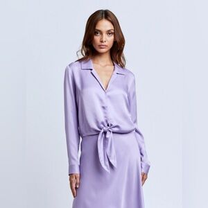 L’AGENCE Clarisa Bias Maxi Skirt & Annie Blouse (Lavendar Set)